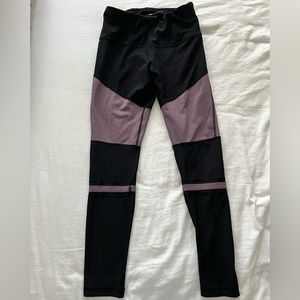 90 Degrees by Reflex black and purple leggings